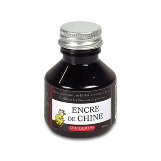 J. Herbin India Ink Black 50ml Bottled Ink