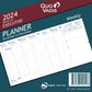 Quo Vadis 2025 Executive Vertical Weekly Planner - Refill Only