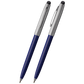 Fisher Space Pen Cap-O-Matic Pen - Blue (Chrome Cap with Stylus)