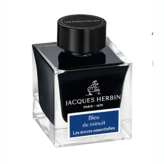 Jacques Herbin Essentials Bleu de Minuit 50ml Bottled Ink