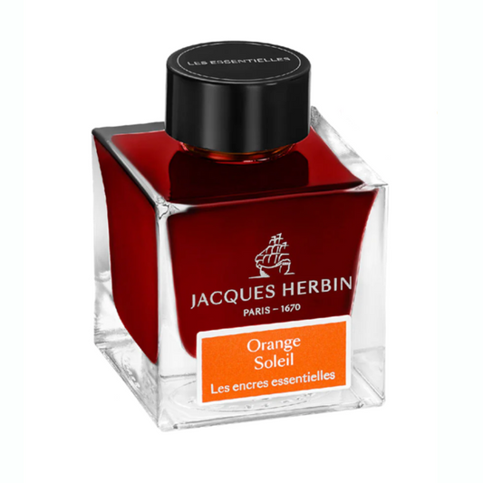 Jacques Herbin Essentials Orange Soleil 50ml Bottled Ink