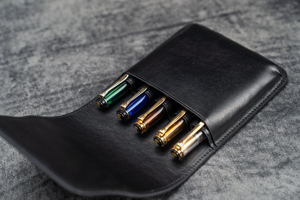 Small leather pen case - 3 colours
