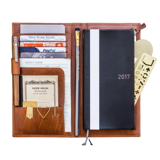 Galen Leather Hobonichi Weeks Mega Cover - Brown