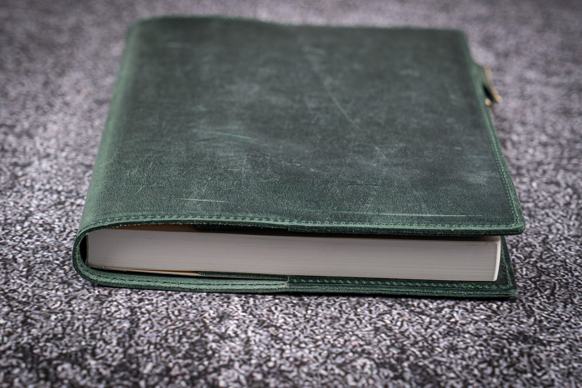 Traveler's Notebook Leather Cover-Crazy Horse Forest Green