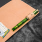 Galen Leather Slim B5 Notebook / Planner Cover - Undyed Leather