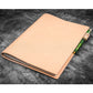 Galen Leather Slim B5 Notebook / Planner Cover - Undyed Leather