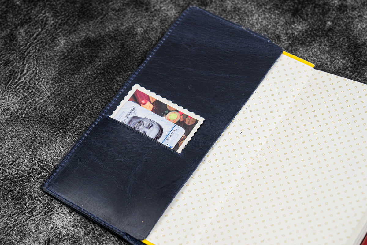 Galen Leather Slim Hobonichi Planner Cover - Crazy Horse Smoky