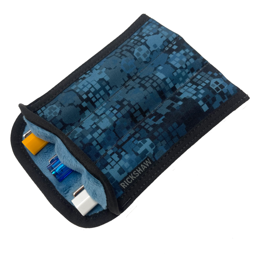 Rickshaw Bagworks 3-Pen Coozy Sleeve - Matrix Blue