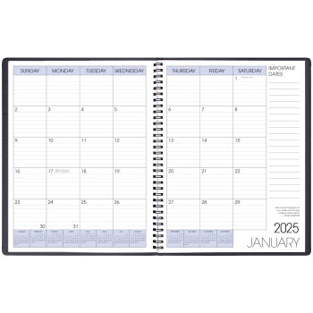 Payne 2025 Skivertex Monthly Planner (8.5" x 11") (Assorted)