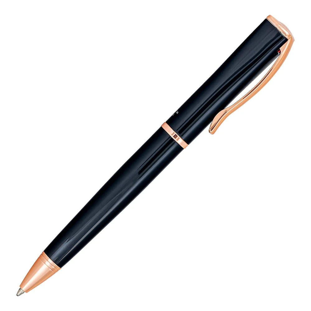 Monteverde Impressa Ballpoint - Black with Rose Gold Trim