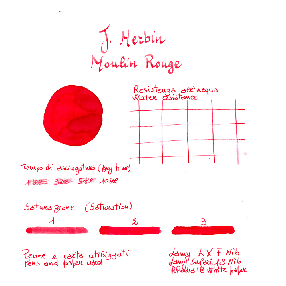 J. Herbin Moulin Rouge Bottled Ink (30ml)