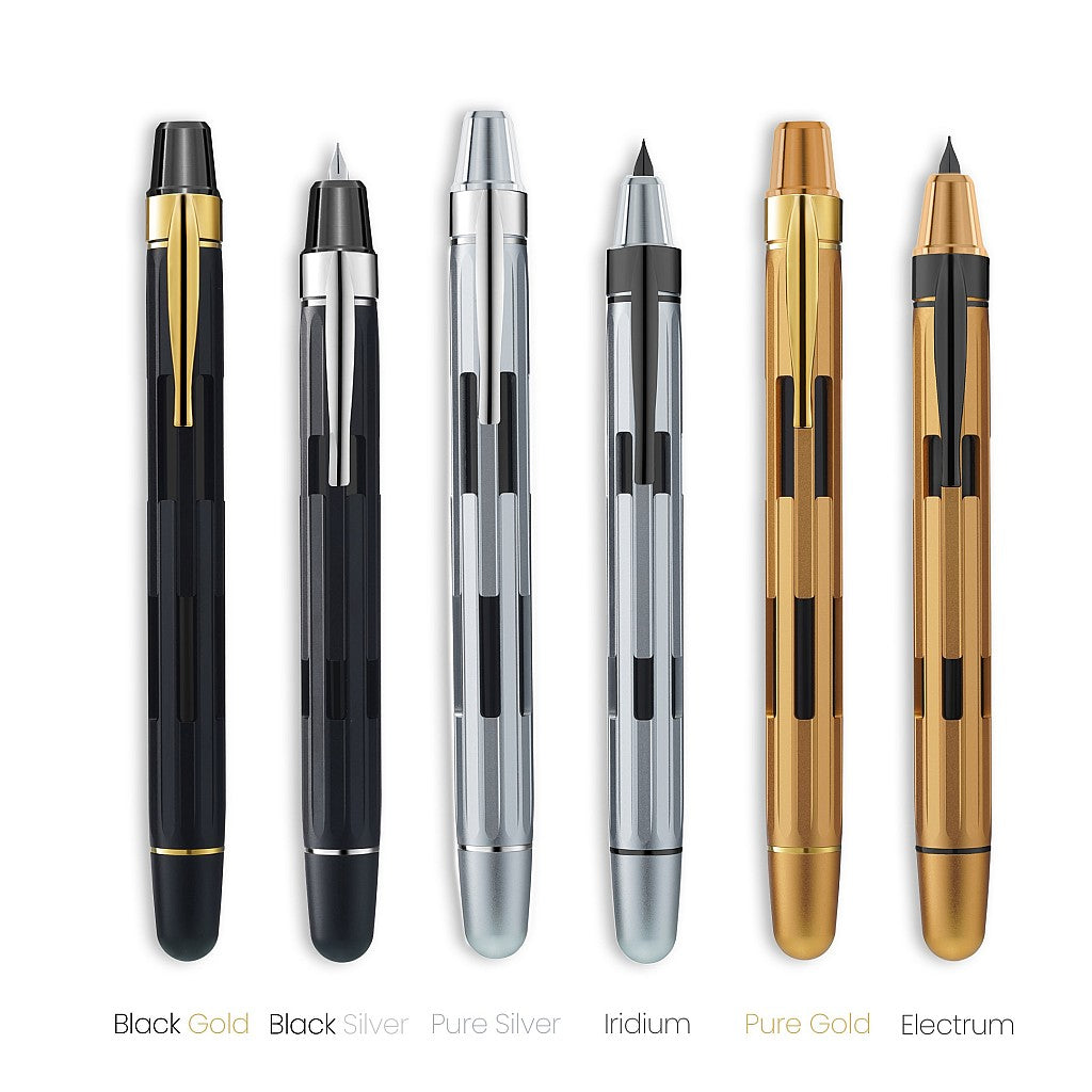 Nahvalur Eclipse Retractable Fountain Pen - Iridium