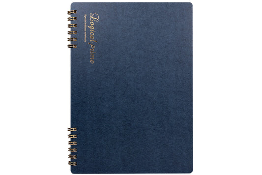 Nakabayashi Logical Prime A5 Grid (6mm) Ring Notebook - Blue