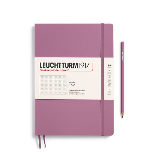 Leuchtturm1917 Composition B5 Softcover Dotted Notebook - Dusty Rose