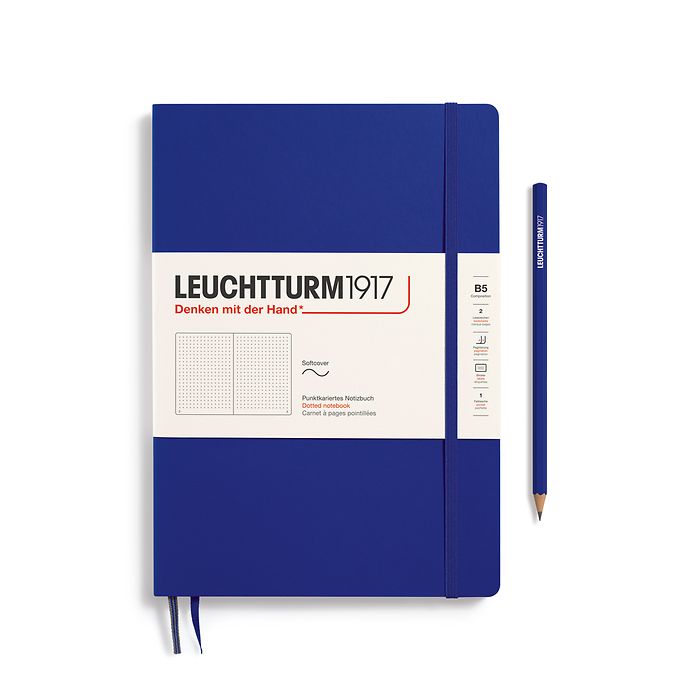 Leuchtturm1917 Composition B5 Softcover Dotted Notebook - Ink