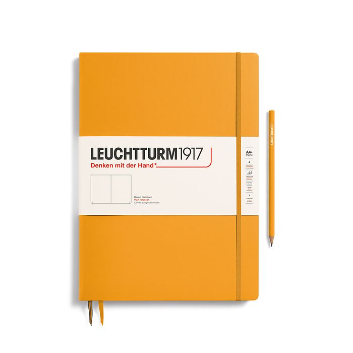 Leuchtturm1917 Master A4+ Hardcover Plain Notebook - Rising Sun