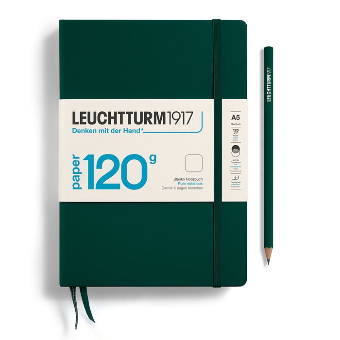 Leuchtturm1917 Edition 120G A5 Plain Notebook - Forest Green