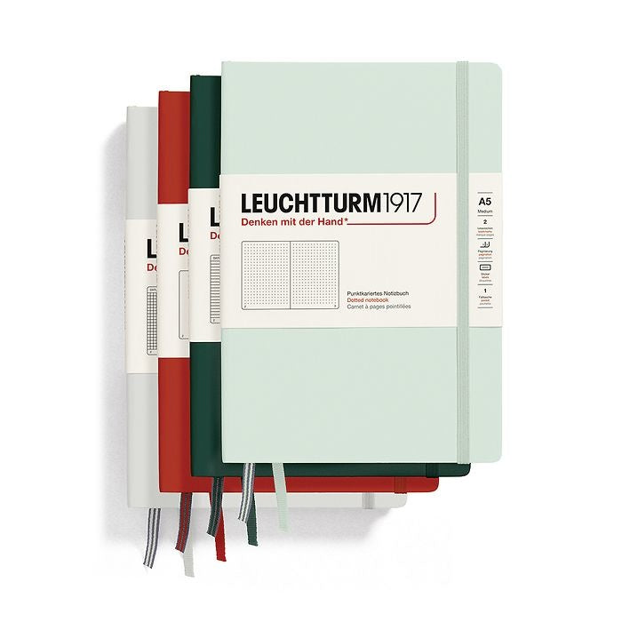 Leuchtturm1917 A5 Medium Softcover Ruled Notebook - Mint Green