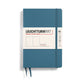 Leuchtturm1917 Paperback B6+ Hardcover Plain Notebook (219 Numbered Pages) - Stone Blue