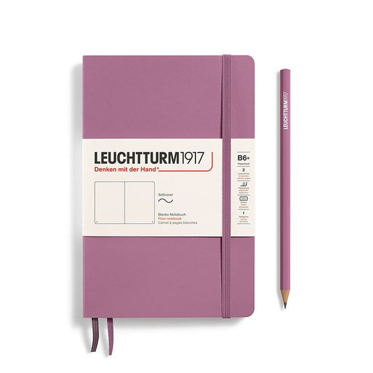 Leuchtturm1917 B6+ Paperback Softcover Plain Notebook - Dusty Rose