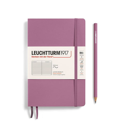 Leuchtturm1917 B6+ Paperback Softcover Ruled Notebook - Dusty Rose