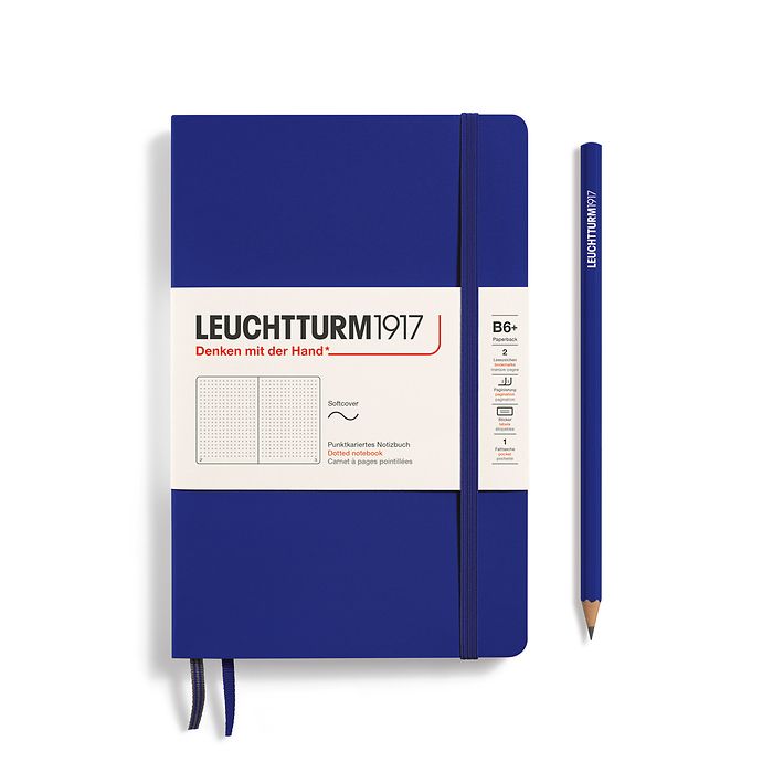 Leuchtturm1917 B6+ Paperback Softcover Dotted Notebook - Ink