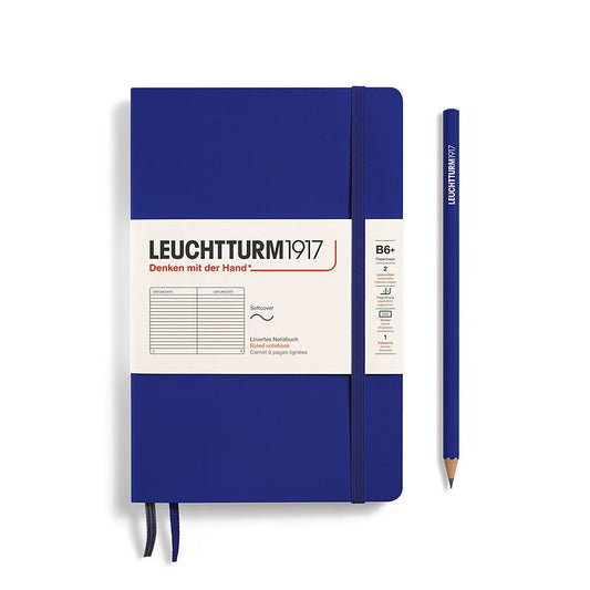 Leuchtturm1917 B6+ Paperback Softcover Ruled Notebook - Ink