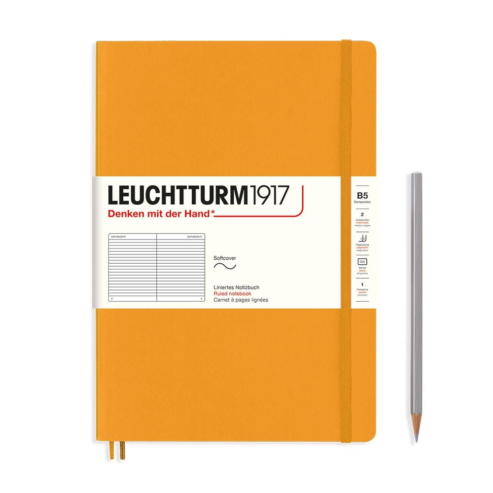 Leuchtturm1917 Composition B5 Softcover Ruled Notebook - Rising Sun