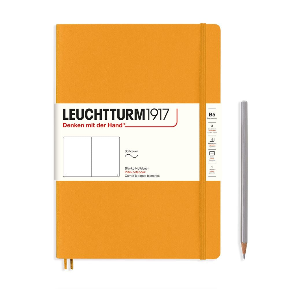 Leuchtturm1917 Composition B5 Softcover Plain Notebook - Rising Sun