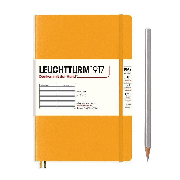 Leuchtturm1917 B6+ Paperback Softcover Ruled Notebook - Rising Sun