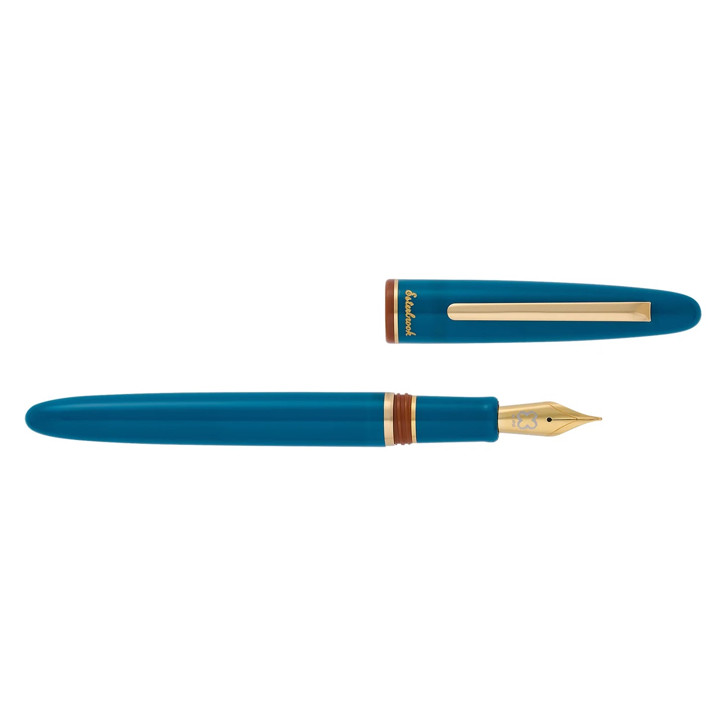 Esterbrook Estie Piston Fountain Pen - Funky Lake with Gold Trim (Button Fill - Back to the Land)