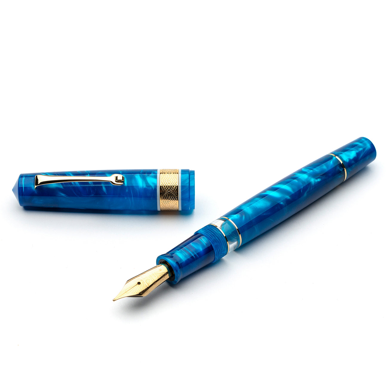 Leonardo Momento Magico Fountain Pen - Pithecusa with Gold Trim