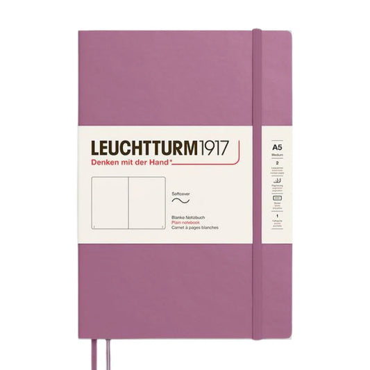 Leuchtturm1917 A5 Medium Softcover Plain Notebook - Dusty Rose