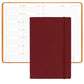 Rhodia 2025 Weekly Planner with Notes - Burgundy