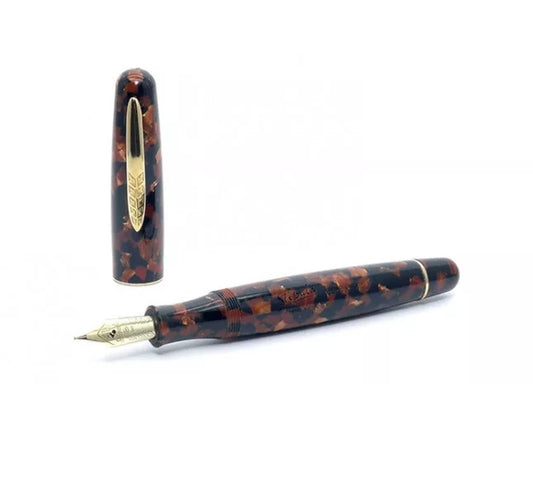 Stipula Limited Edition Etruria Gallicana Fountain Pen - Terra di Siena Celluloid