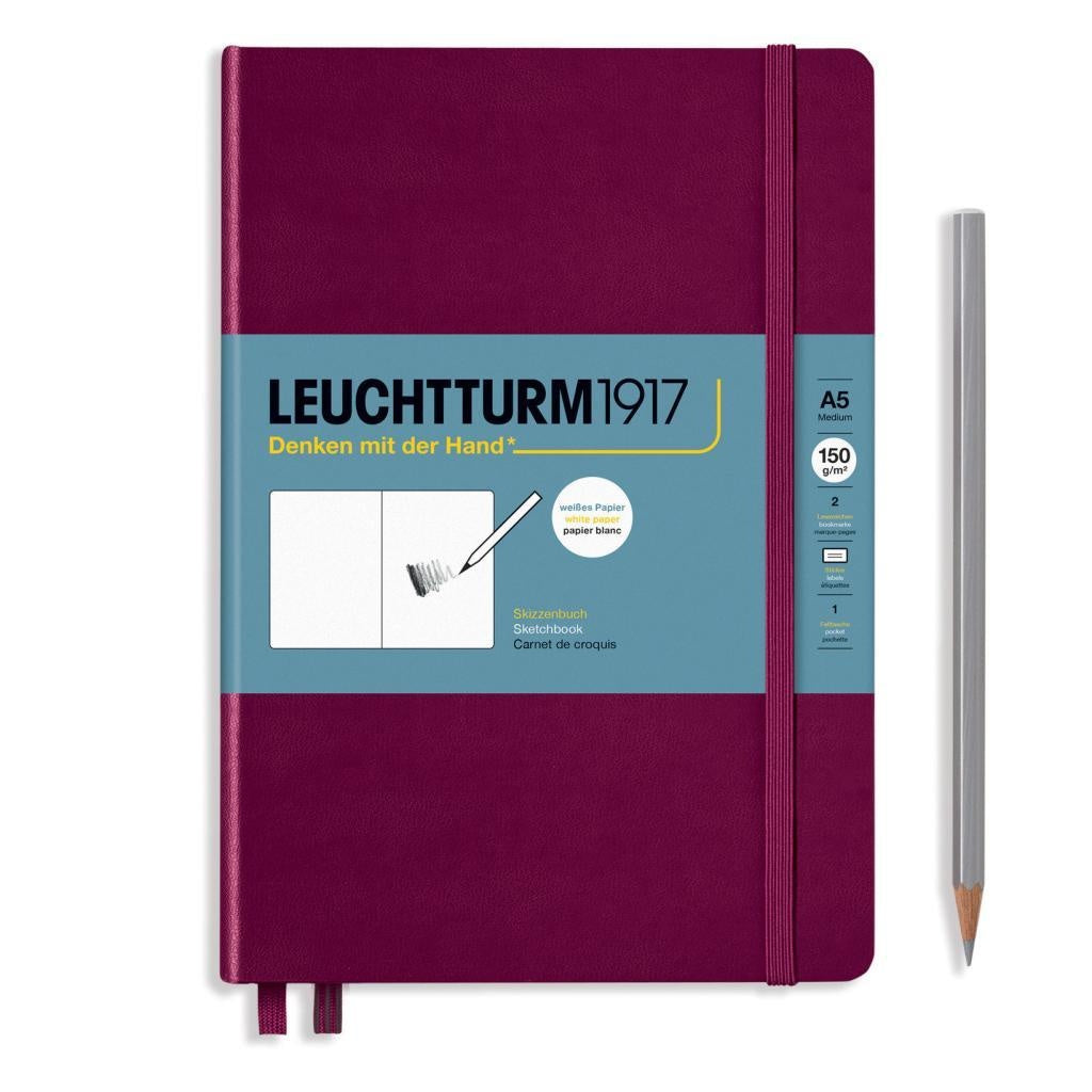 Leuchtturm1917 Sketchbook A5 Medium Hardcover - Port Red (Discontinued)