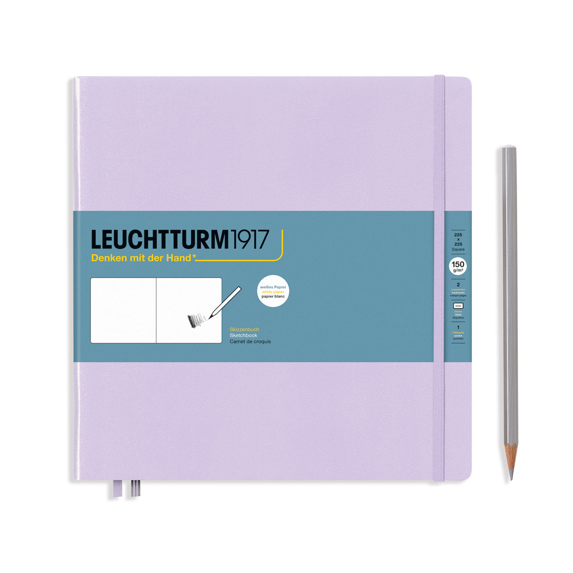 Leuchtturm1917 Sketchbook Square Hardcover - Lilac