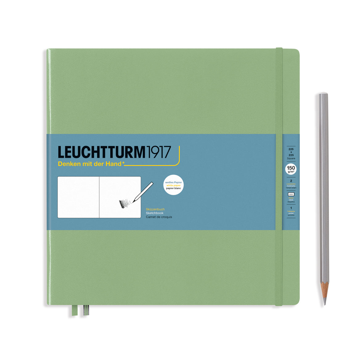 Leuchtturm1917 Sketchbook Square Hardcover - Sage