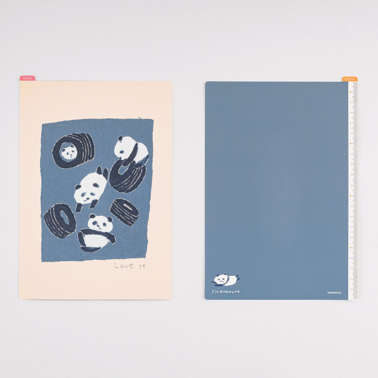 Hobonichi A5 Cousin Pencil Board - Jin Kitamura: (Love it (Panda))