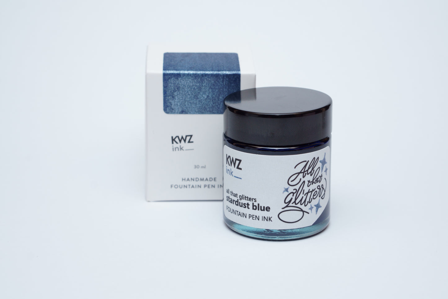 KWZ Stardust Blue (30ml) Bottled Ink (All that Glitters)