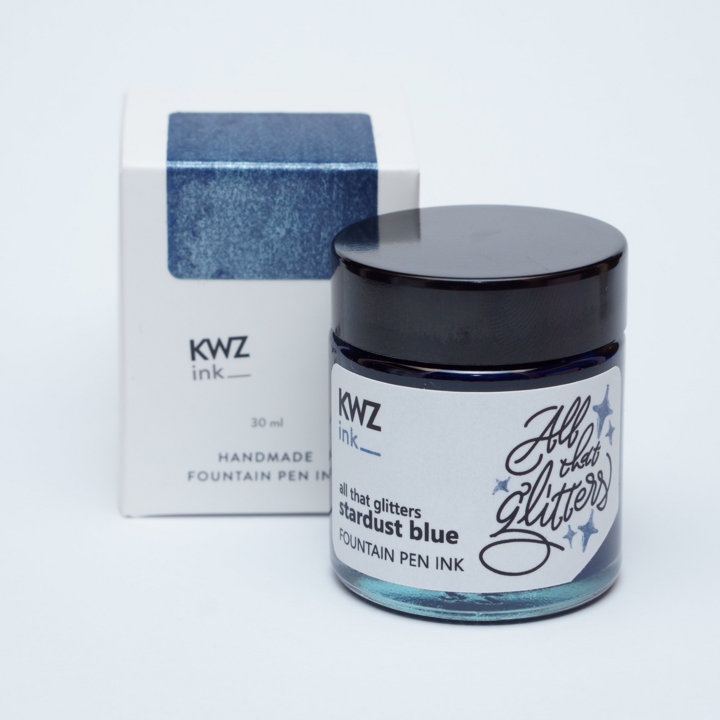 KWZ Stardust Blue (30ml) Bottled Ink (All that Glitters)