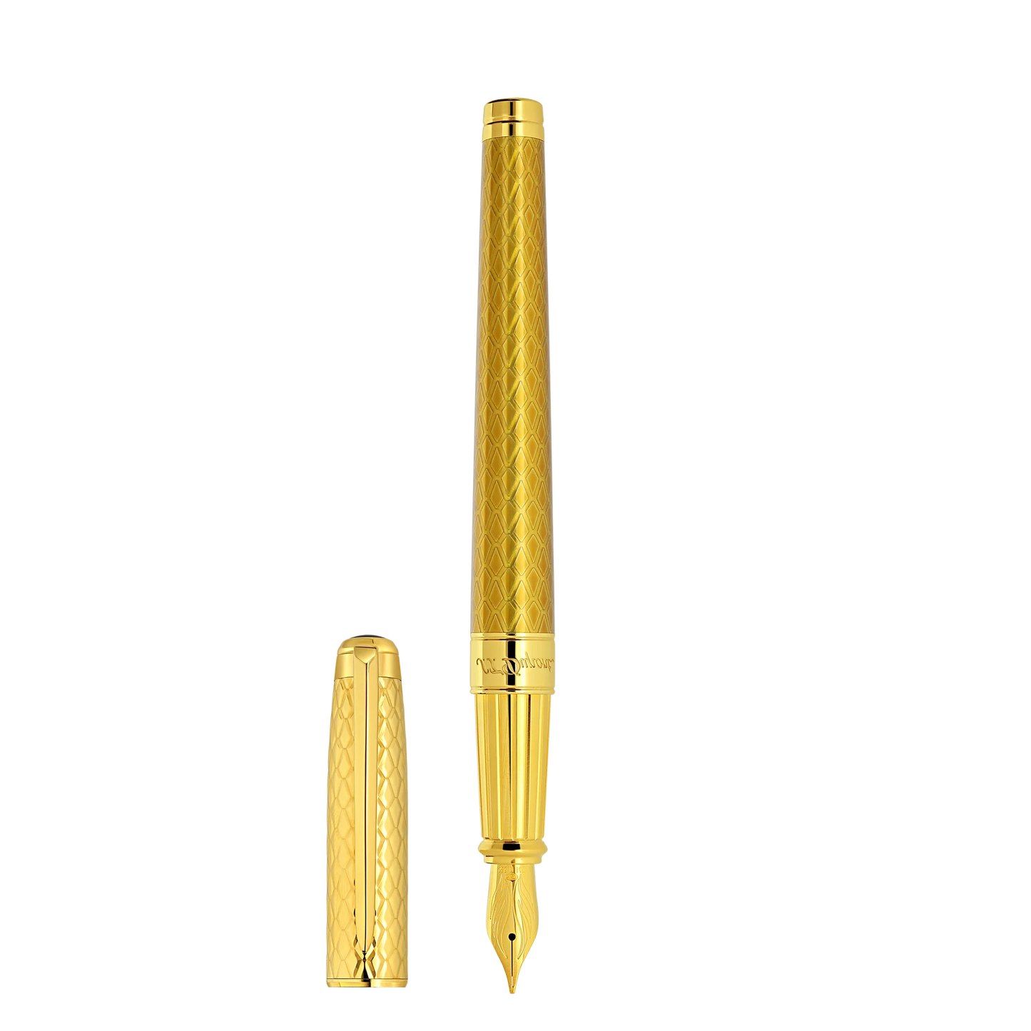 S.T. Dupont Eternity L Fountain Pen - Honey & Golden Dragon Scales