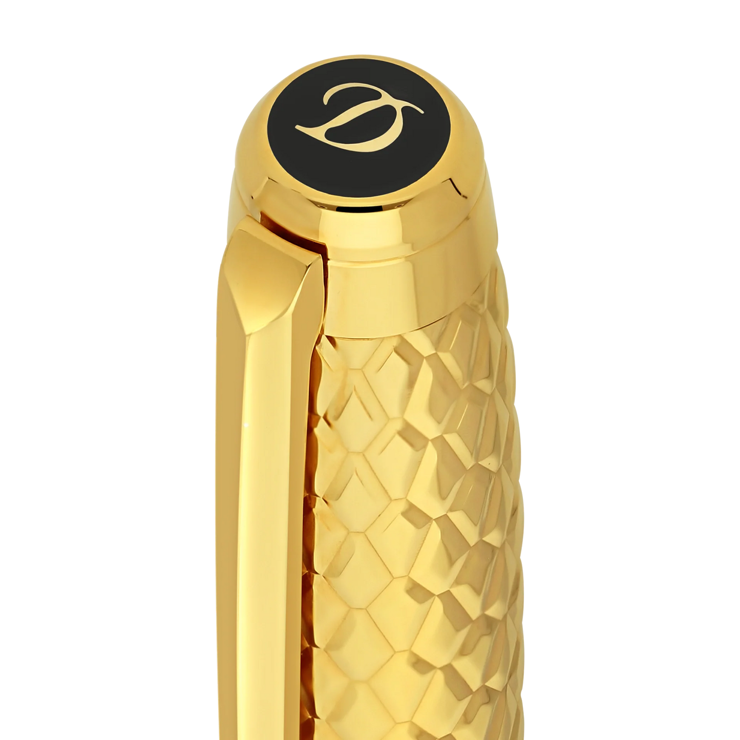 S.T. Dupont Eternity L Fountain Pen - Honey & Golden Dragon Scales