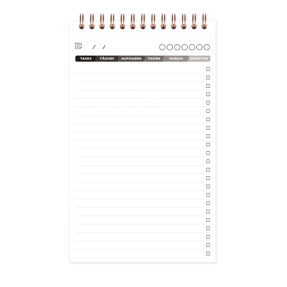 Clairefontaine My Task Manager - Black (4.75 x 7.75)