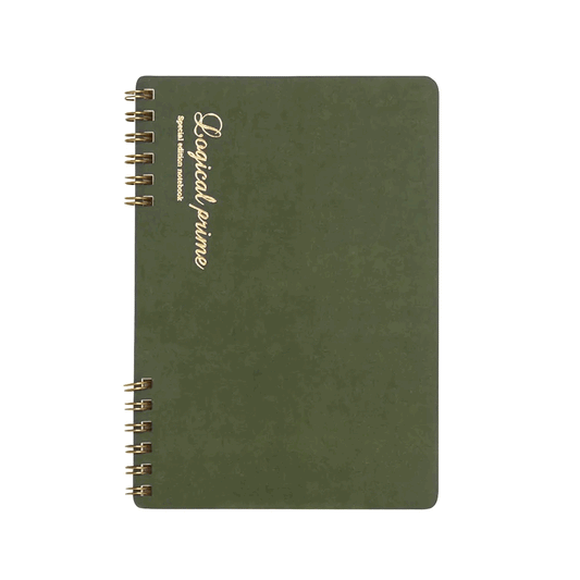 Nakabayashi Logical Prime A5 Ruled (7mm) Ring Notebook - Green