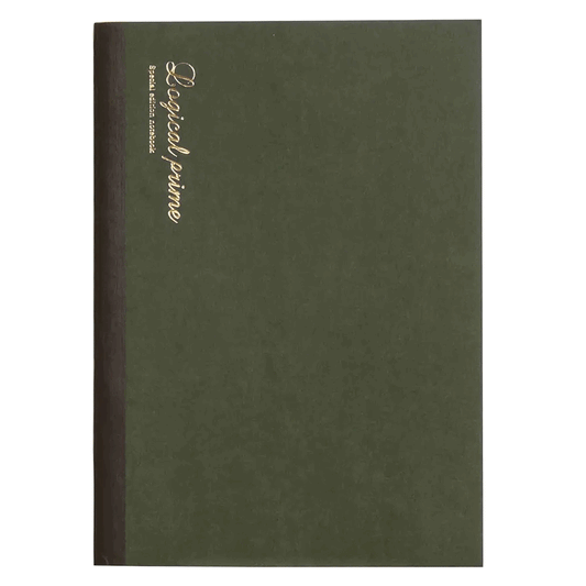 Nakabayashi Logical Prime A5 Ruled (7mm) Thread Binding Notebook - Green