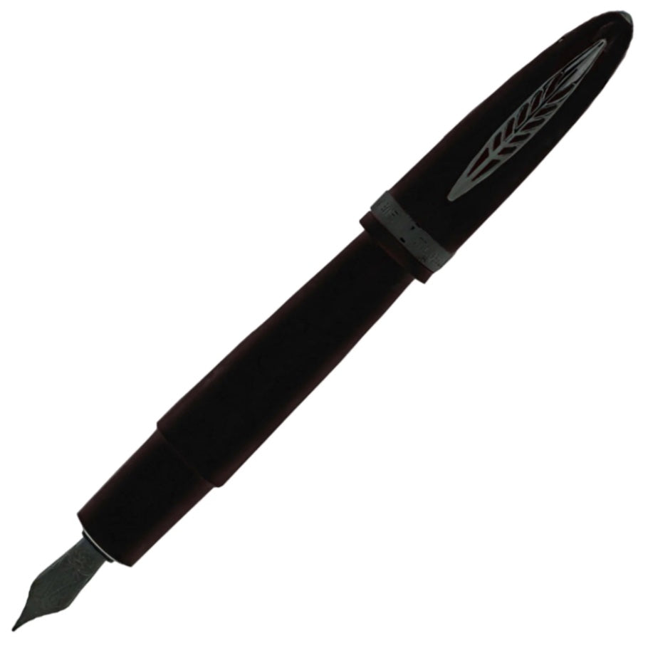 Pineider Modern Times Fountain Pen - Black with Black Trim