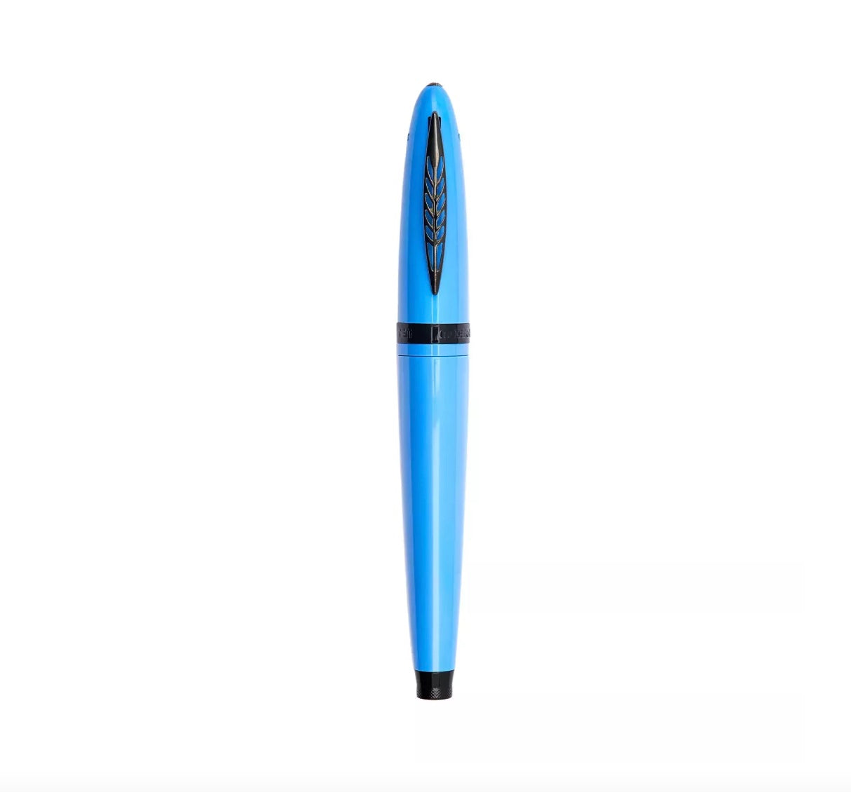 Pineider Modern Times Fountain Pen - France Racing Blue with Black Trim