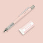 Mono Graph Mechanical Pencil .5mm + Eraser Set - Coral Pink