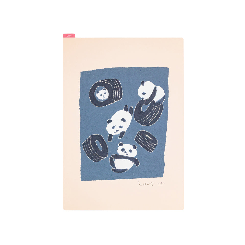 Hobonichi A5 Cousin Pencil Board - Jin Kitamura: (Love it (Panda))